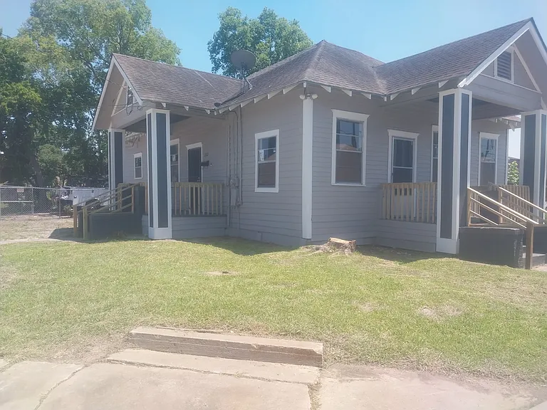 Front and Side View of the Front of the House
