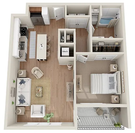 Floor plan Baker
