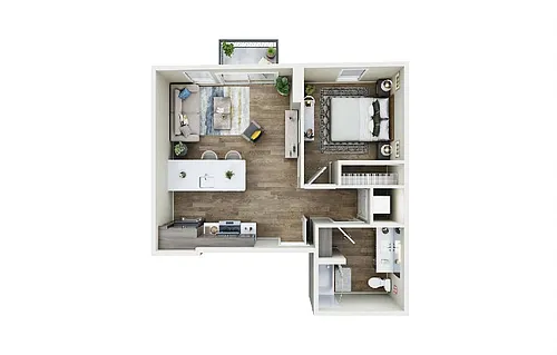 Floor plan 1X1 - C2