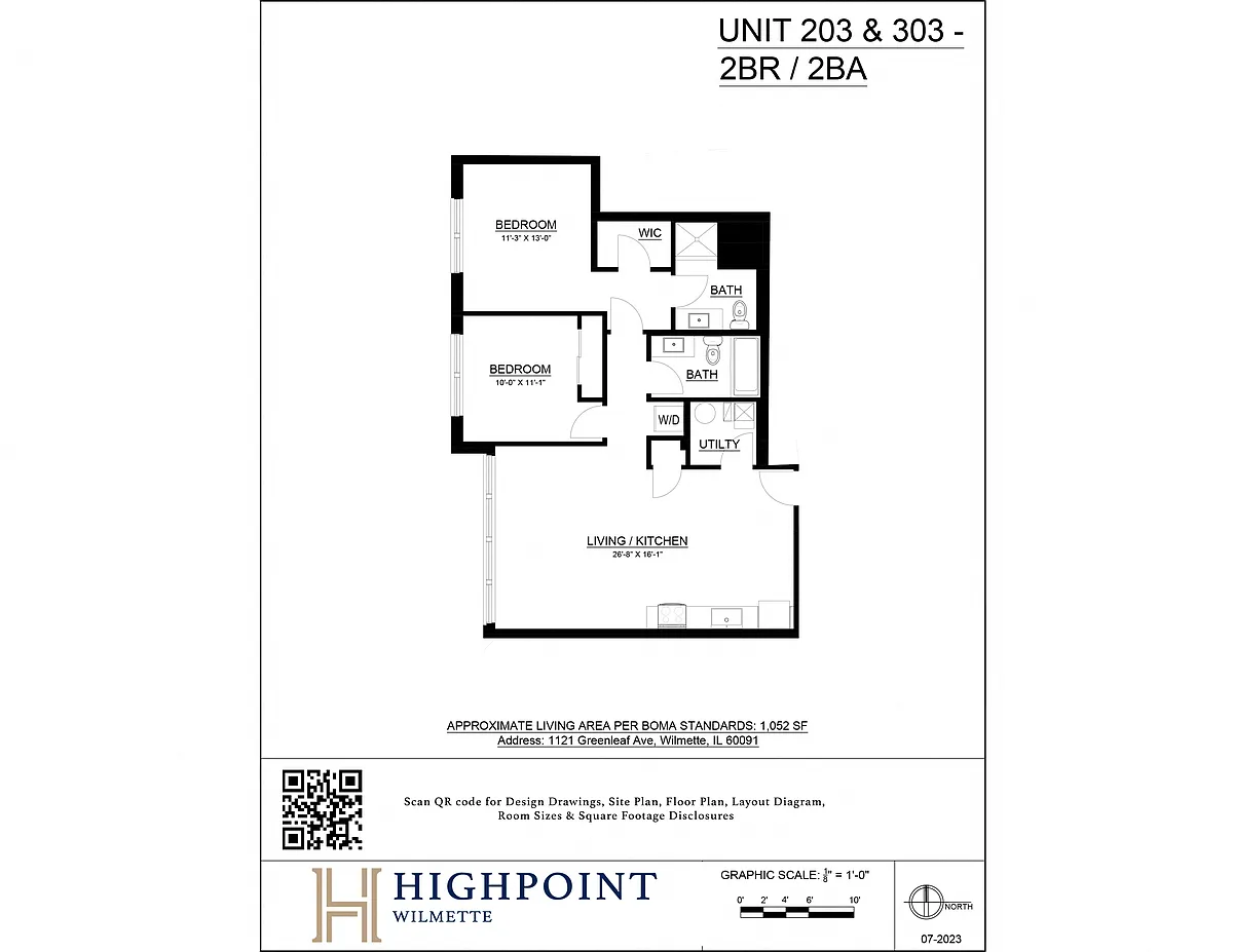 Floor plan 2 Bed 2 Bath