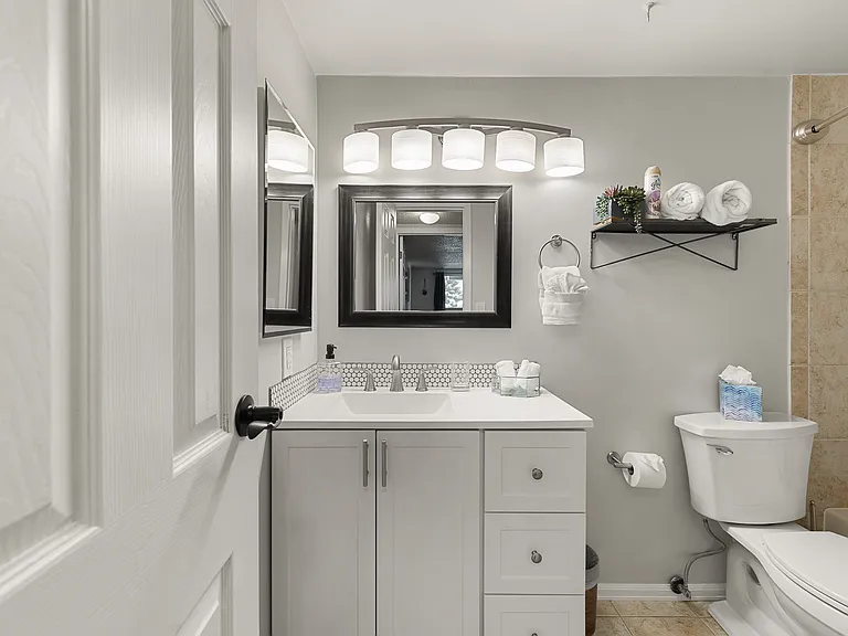 Bathroom 2 | Vanity Area | Shower and Tub Combo | Toilet