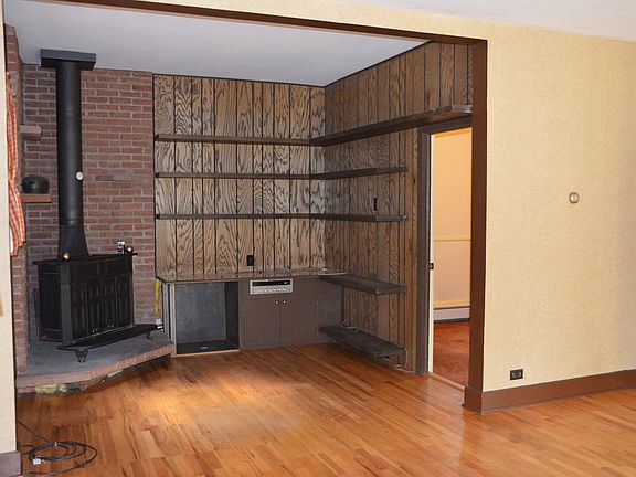 Living room and wood stove