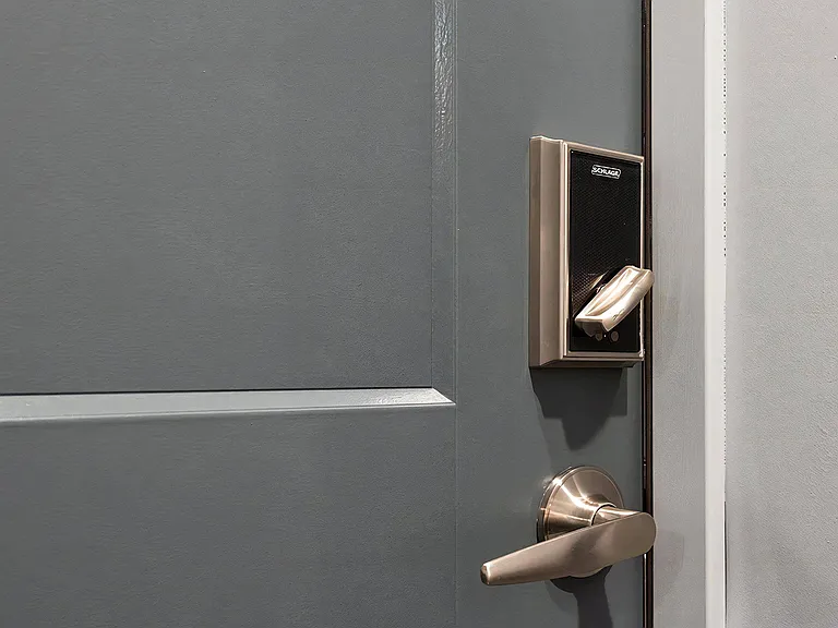 Secure Keyless Entry System Installed on Unit Door
