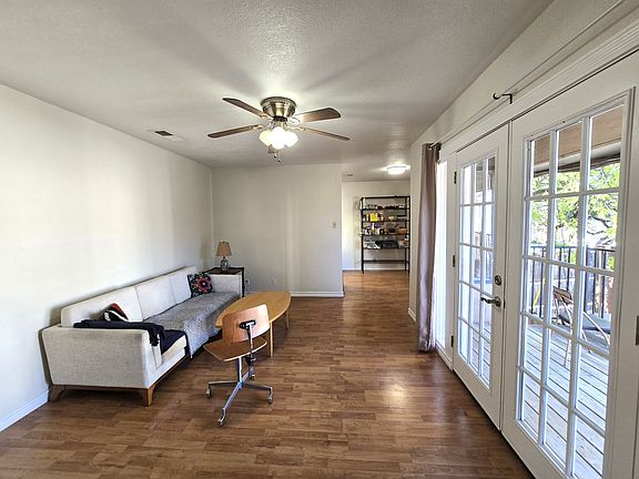 Living room with easy access to dining room