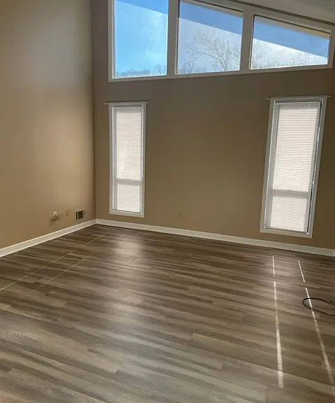 Master bedroom with vaulted ceilings