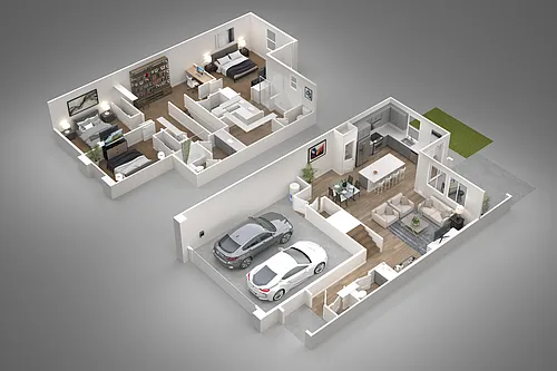 Floor plan 3 Bed/2.5 Bath