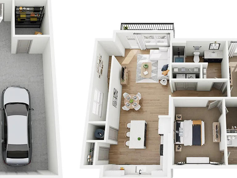 B3 floor plan The Parker