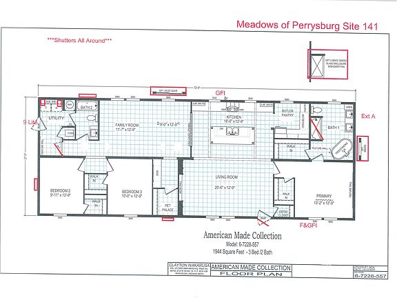 Floor Plan Image-16-Clayton 141 Meadows of Perrysburg