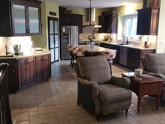 Kitchen with breakfast nook, sitting area
