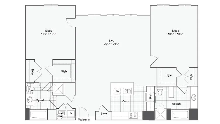 Floor plan B92