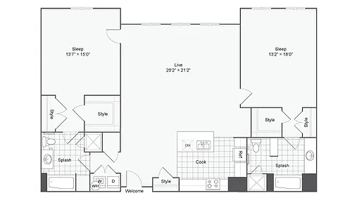 Floor plan B92