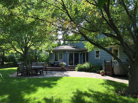 Shady private deck & patio