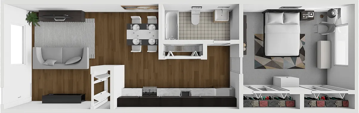 Floor plan 1 Bedroom