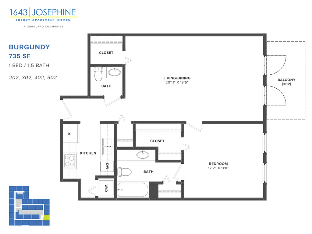 Floor plan Burgundy