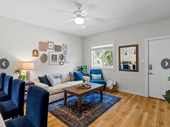 Living Room with Front Door