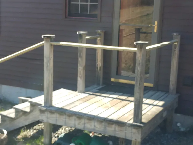 Back patio (currently being rebuilt)
