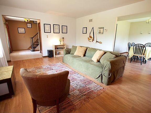 Living Room with Pergo Brand Laminate Flooring
