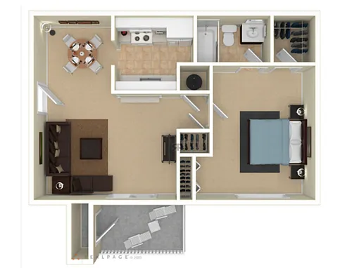 Floor plan 1X1