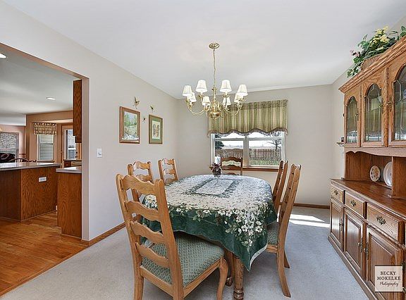 The dining room is a great size.  It is perfectly placed adjacent to the kitchen.