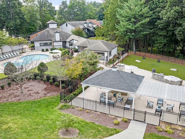 Outdoor Grilling Area with Recreation Lawn
