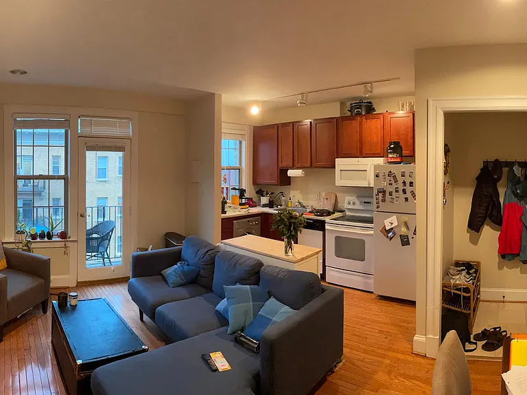 Living room: showing how a tenant furnished it