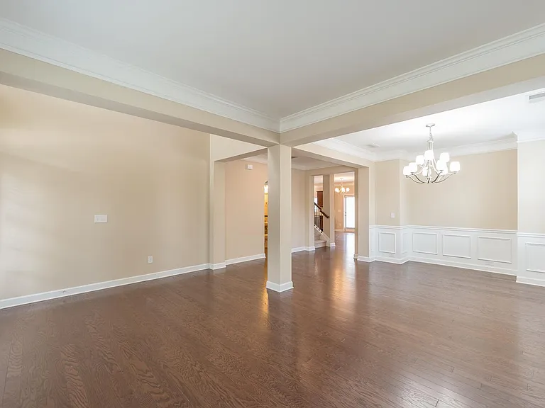 Informal living room and formal dining