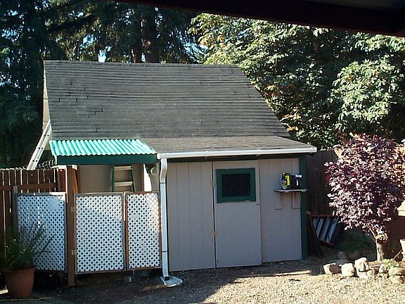 Outside storage shed