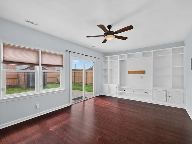 Custom built entertainment center