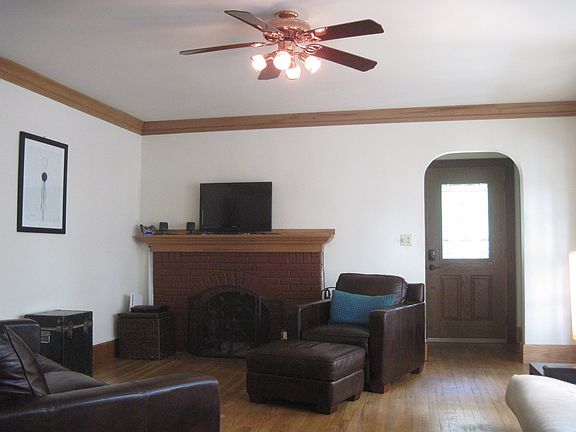 Wood-burning fireplace