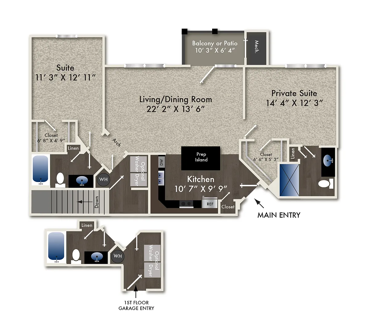 Floor plan Radiant