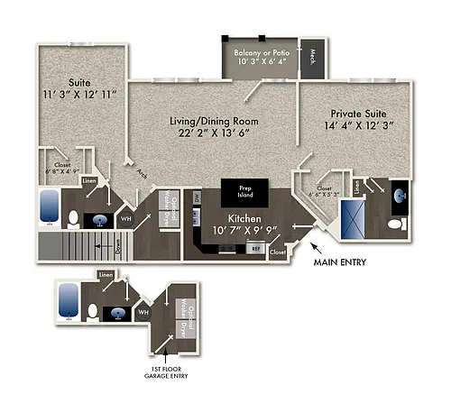 Floor plan Radiant