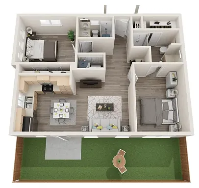 Floor plan 2/2 Duplex