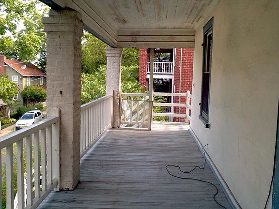Front, upper level, porch