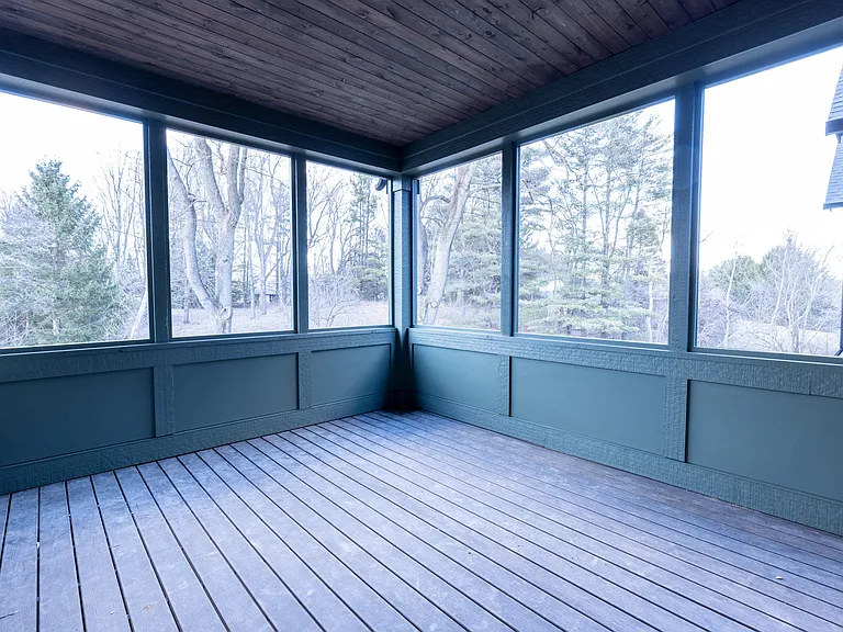 Screened patio.