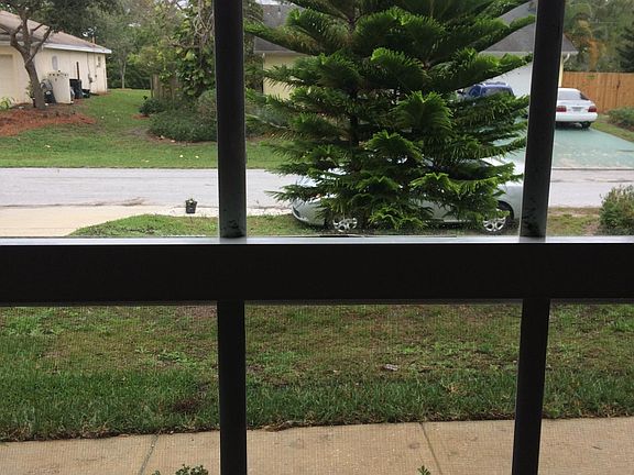Storm shutters on all windows provide peace of mind annually.