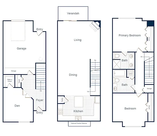 Floor plan Burgundy / End Kitchen