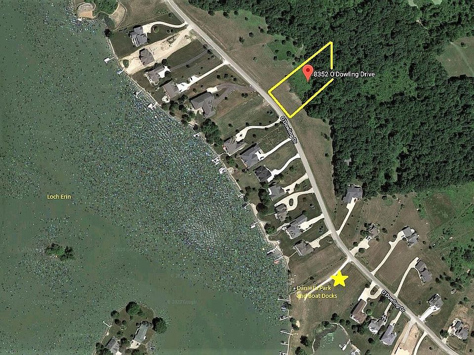 Overview of lot, lake, &park