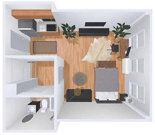Floor plan studio 1