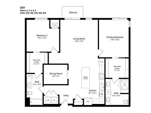 Floor plan CC4