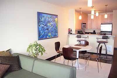 dining area with kitchen