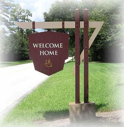 Entrance to the King and Bear Neighborhood - Gated and exclu