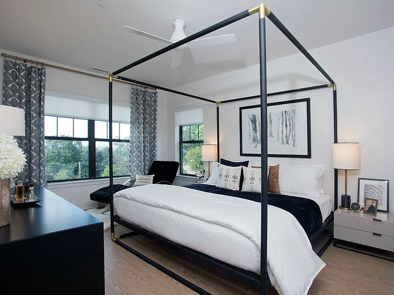 Master Bedrooms can fit a King Sized Bed and feature a Ceiling Fan