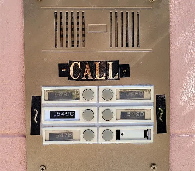 The call box allows you to speak to guests waiting at the gate or delivery personal. Amazon UPS Uber Eats etc.