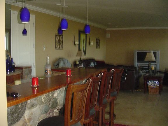 downstairs bar area