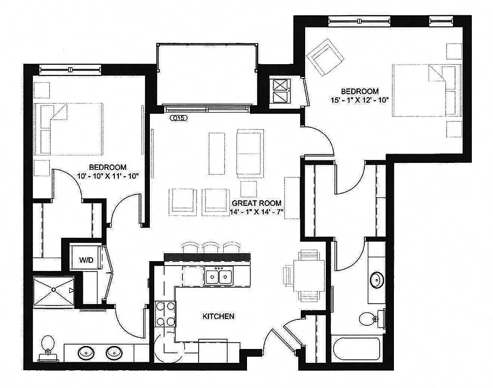 Floor plan The Palisade (C3)