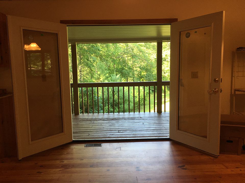 Looking out from main floor