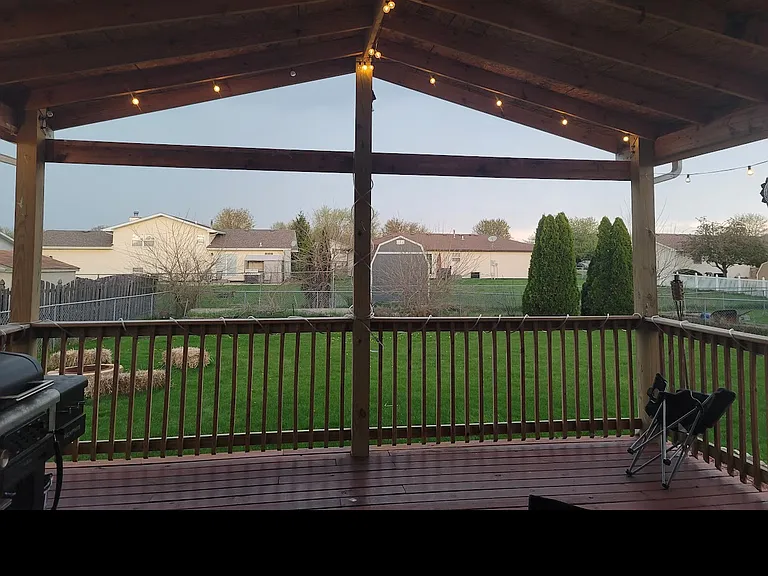 Backyard patio