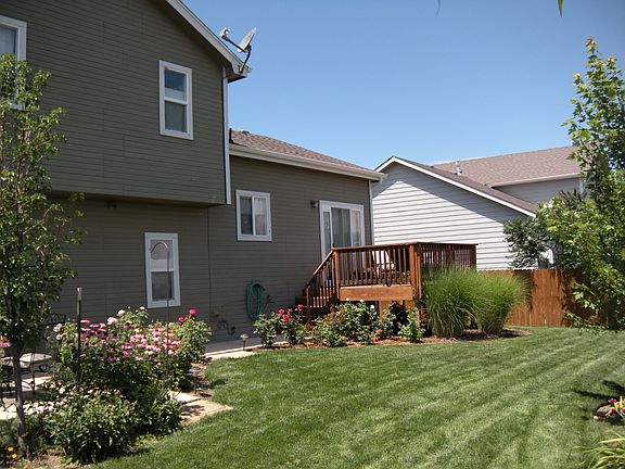 Beautifully landscaped backyard