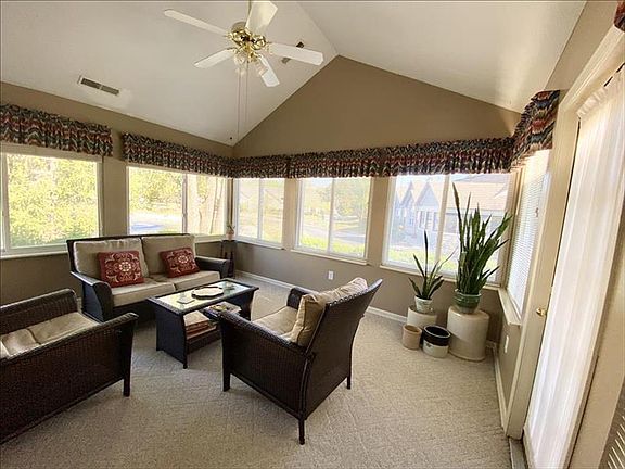 All Season Sunroom with unobstructed pond/fountain views