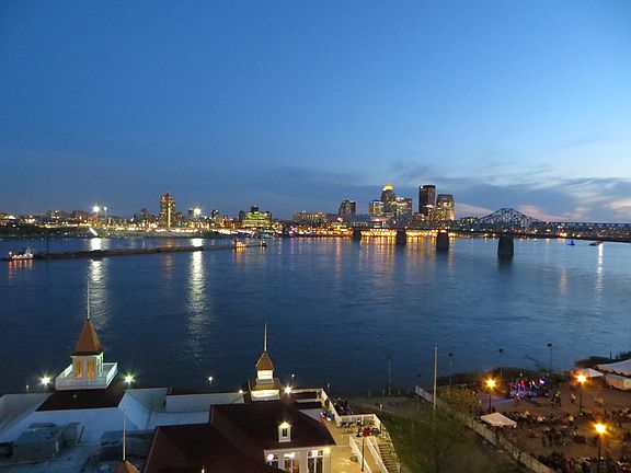 Early evening view from balcony